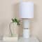 Hello Honey® 2ft. Stacked Glass Base Table Lamp with White Cotton Drum Shade